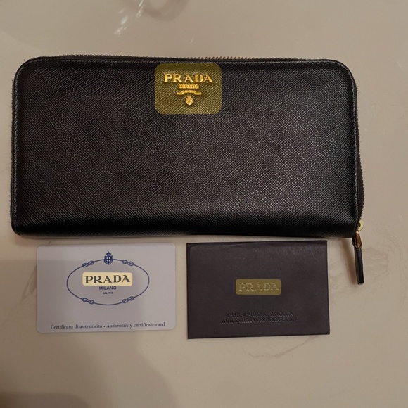 Black Prada Wallet - Picture 1 of 5